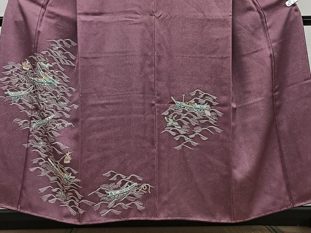 平和屋着物■訪問着 立波飛鳥船文 正絹 逸品 未使用 CABE9665xi