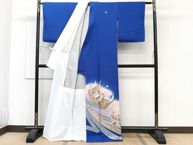 平和屋着物■豪華色留袖 作家物 絵巻飛鳥花文 暈し染め 金銀彩 正絹 逸品 CABE9851xi