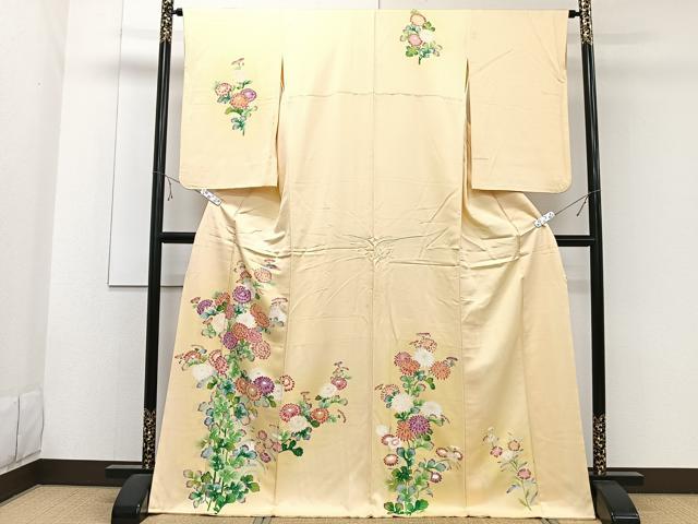 平和屋着物■訪問着 友禅 枝草花文 暈し染め 正絹 逸品 CABE9912xi