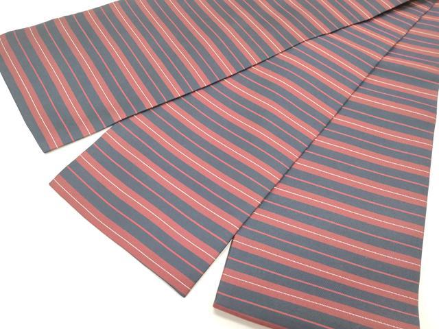 平和屋着物◎半幅帯 横段文 正絹 逸品 CABF0001vf