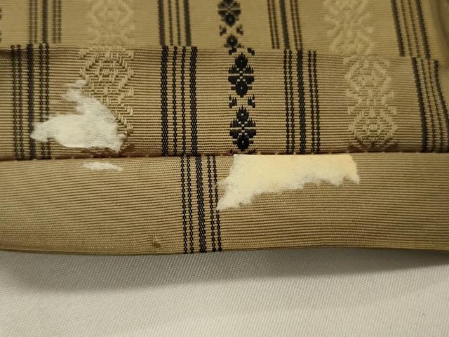 平和屋着物■本場筑前博多織 半幅帯 献上柄 正絹 逸品 CABF0161ak