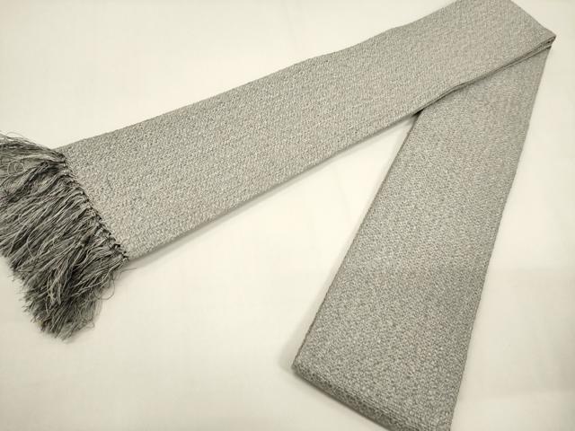 平和屋着物●男性 本場筑前博多織 角帯 霞文 正絹 逸品 CABF0249ak
