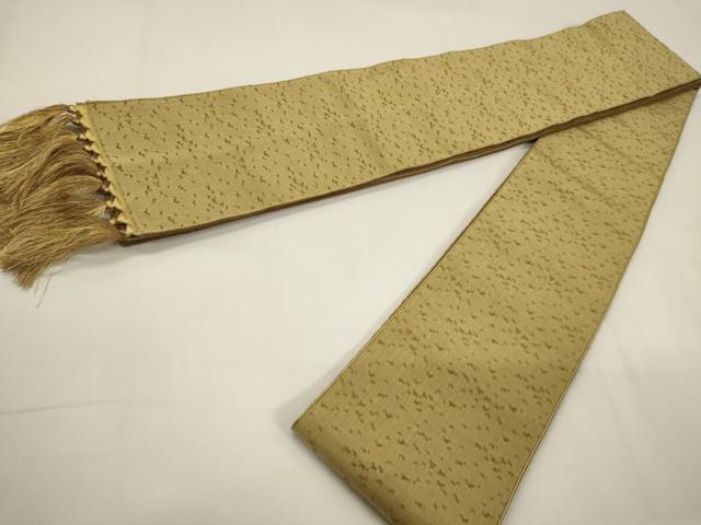 平和屋着物●男性 本場筑前博多織 両面 角帯 霞文 正絹 逸品 CABF0251ak