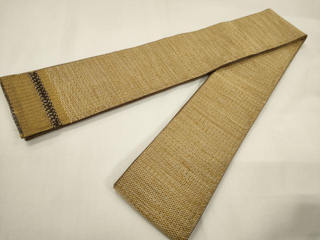 平和屋着物●男性 本場筑前博多織 角帯 霞文 正絹 逸品 CABF0257ak