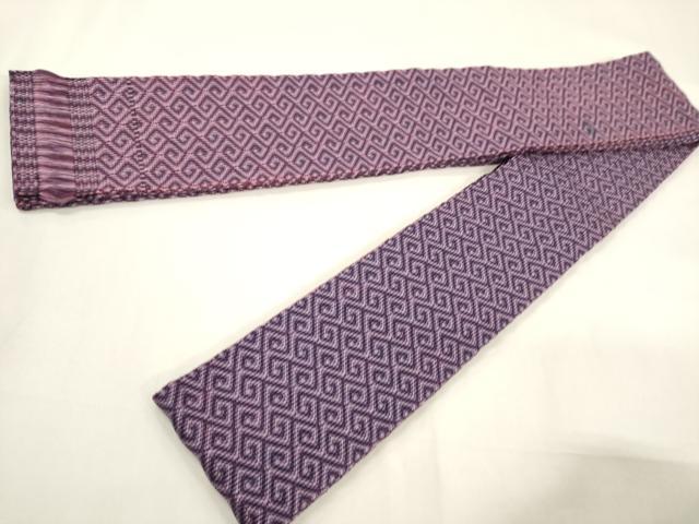 平和屋着物●男性 角帯 幾何学文様 正絹 逸品 CABF0261ak