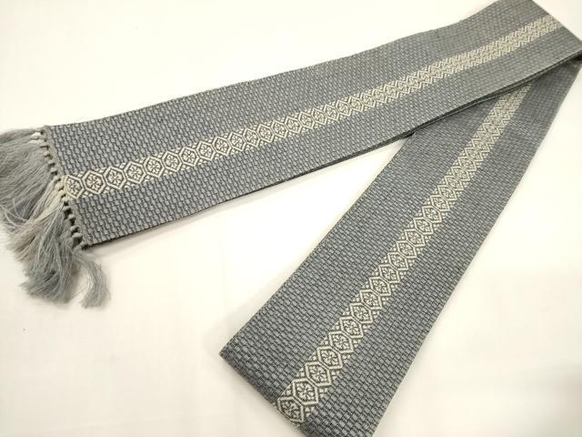 平和屋着物●男性 本場筑前博多織 角帯 吉祥間道 正絹 逸品 CABF0283ak