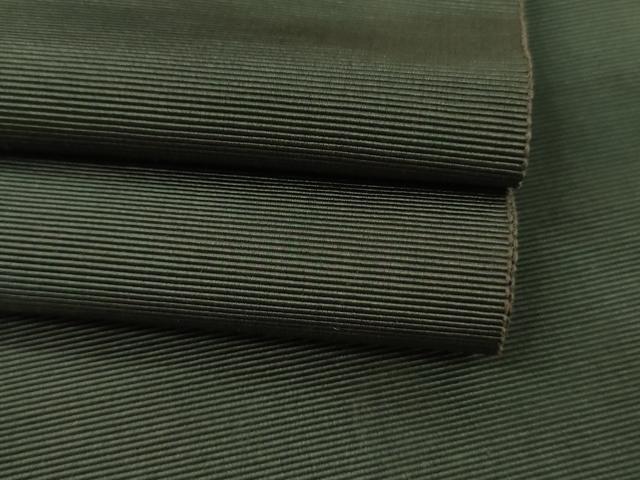 平和屋着物●男性 本場筑前博多織 角帯 革色 一重帯 正絹 逸品 CABF0286ak