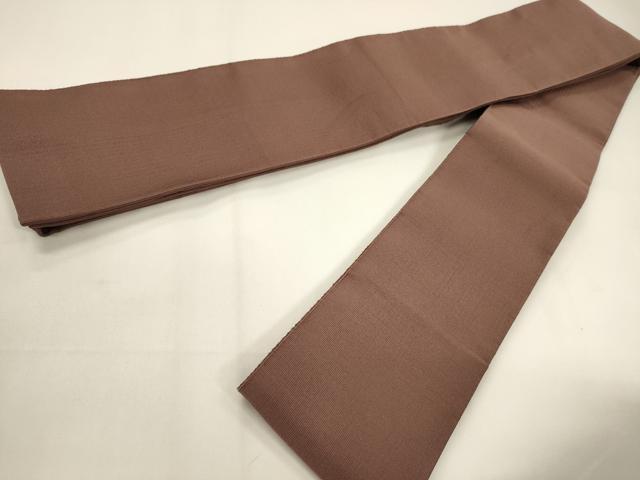 平和屋着物●男性 爪掻き本綴れ 角帯 鳶色 正絹 逸品 CABF0291ak