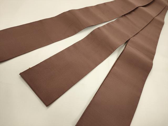 平和屋着物●男性 爪掻き本綴れ 角帯 鳶色 正絹 逸品 CABF0291ak