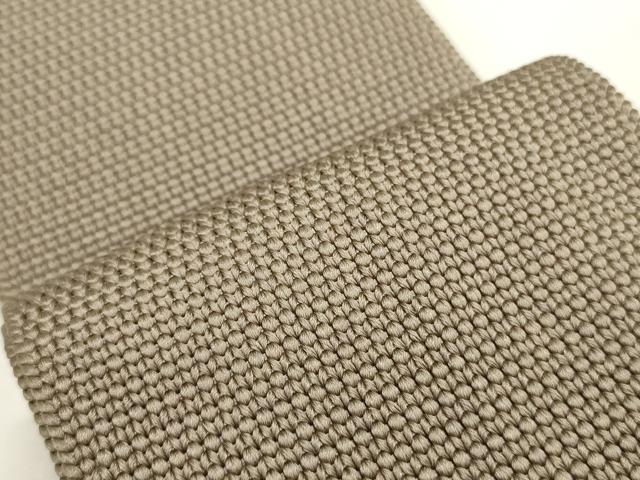 平和屋着物●男性 角帯 亜麻色 正絹 逸品 CABF0294ak