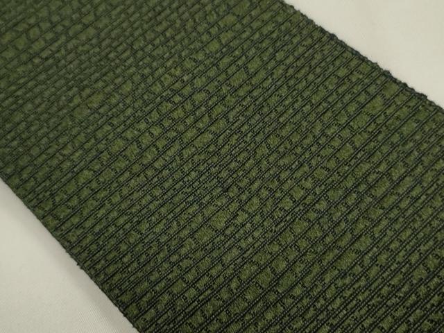 平和屋着物●男性 本場筑前博多織 両面 角帯 吉祥文 正絹 逸品 CABF0309ak