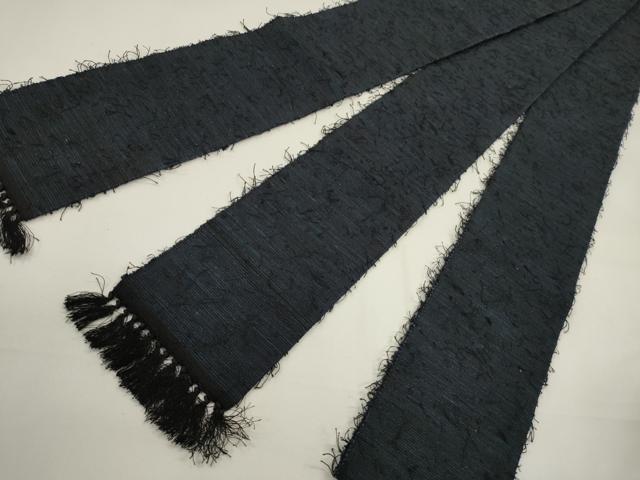 平和屋着物●男性 角帯 髭紬 霞文 正絹 逸品 CABF0322ak