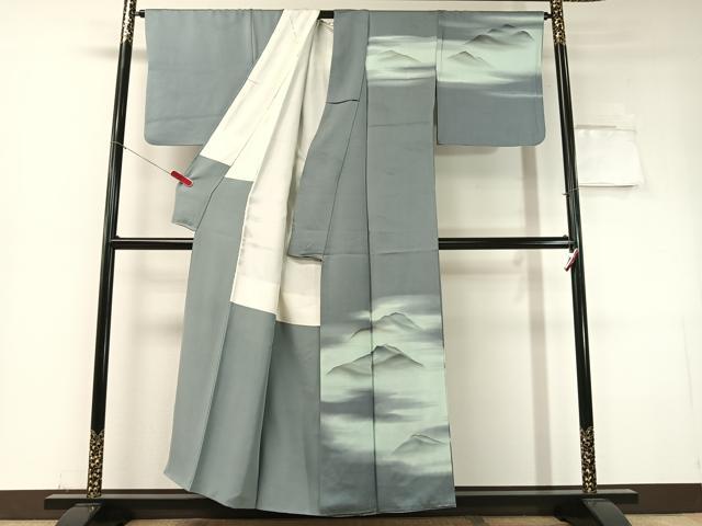 平和屋着物▼訪問着 遠山霞文 暈し染め 正絹 逸品 CABF0437vp