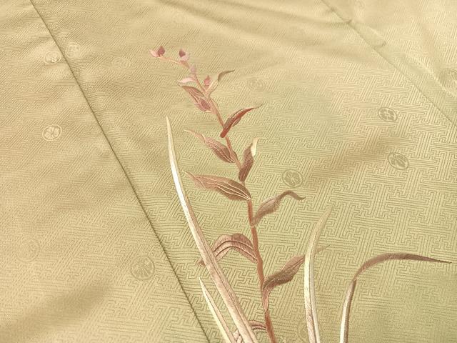 平和屋着物▼訪問着 総刺繍 籬花文 暈し染め 正絹 逸品 CABF0475vp