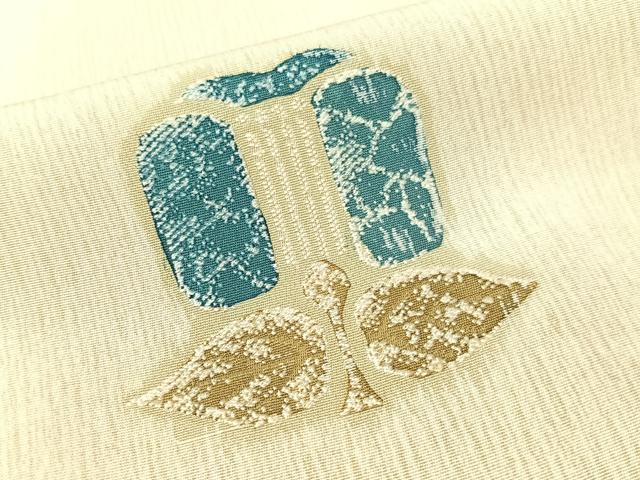 平和屋着物▼上質な小紋 単衣 地紋起こし 遠州椿 正絹 逸品 CABF0487vp