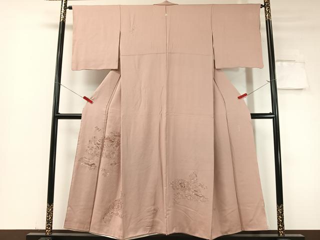 平和屋着物▼中国三大刺繍 蘇州刺繍 スワトウ相良刺繍 総刺繍 豪華色留袖 地紙更紗唐草文 正絹 逸品 CABF0493vp