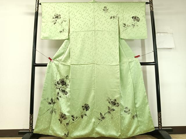 平和屋着物▽訪問着 手描き 草花文 正絹 逸品 CABF0504vp 平和屋着物▽訪問着 手描き 草花文 正絹 逸品 CABF0504vp