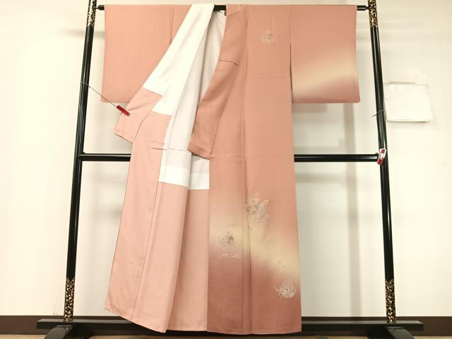 平和屋着物▼中国三大刺繍 スワトウ刺繍 総刺繍 訪問着 雪輪花文 暈し染め 正絹 逸品 CABF0611vp