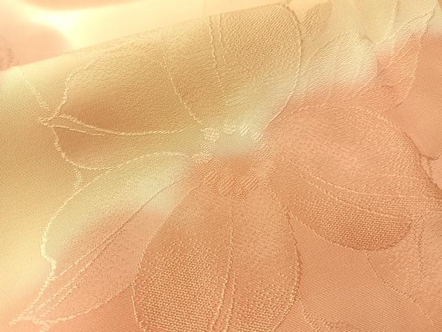 平和屋着物▼上質な小紋 地紋起こし 雲取り花文 暈し染め 正絹 逸品 CABF0677vp