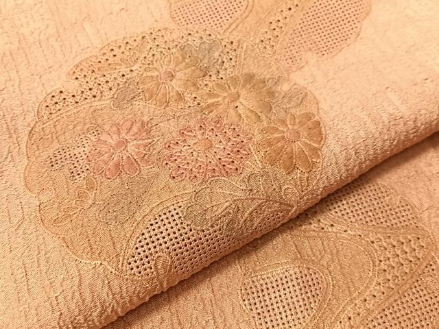 平和屋着物▼中国三大刺繍 スワトウ刺繍 総刺繍 訪問着 雪輪花文 銀彩 正絹 逸品 CABF0747vp