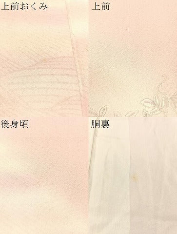 平和屋着物▼中国三大刺繍 スワトウ刺繍 総刺繍 立波扇面花文 暈し染め 訪問着 正絹 逸品 CABF0760vp
