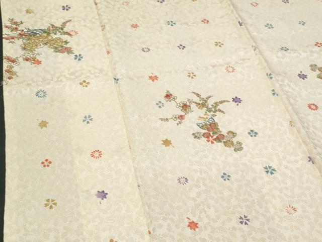 平和屋着物■豪華振袖 花籠文 金彩 正絹 逸品 CABF0863fb