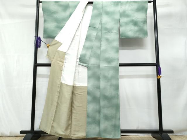 平和屋着物■上質な小紋 立波地紋 暈し染め 正絹 逸品 CABF0888fb