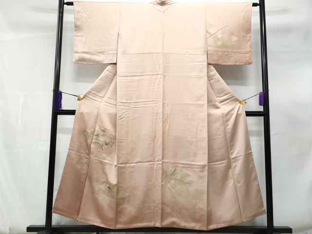 平和屋着物■訪問着 刺繍 雲取り籬枝花松文 暈し染め 金銀彩 やまと誂製 正絹 逸品 CABF0889fb