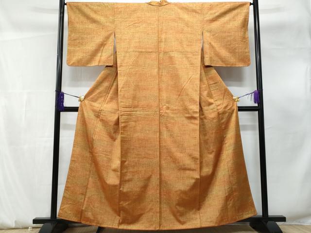 平和屋着物■上質な紬 花織 霞文 正絹 逸品 CABF0901fb