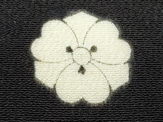 平和屋着物■豪華黒留袖 駒刺繍 地紙笹竹草花文 金彩 正絹 逸品 CABF0920fb