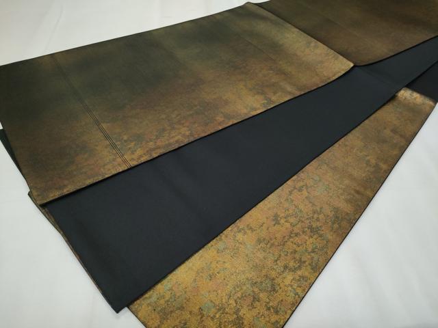 平和屋着物◎六通柄袋帯 霞文 金糸 引箔 正絹 逸品 CABF1052fb