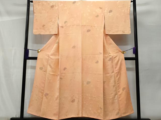 平和屋着物■上質な小紋 枝花文 暈し染め 正絹 逸品 CABF1106fb