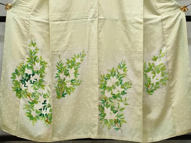 平和屋着物■訪問着 枝花文 暈し染め 正絹 逸品 CABF1128fb