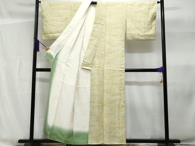 平和屋着物■上質な小紋 霞文 正絹 逸品 CABF1197fb