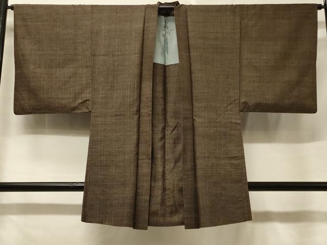平和屋着物#男性 本場大島紬 長羽織 亀甲文 正絹 逸品 CABF1220in