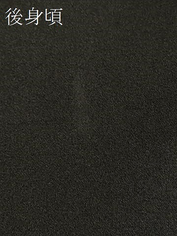 平和屋着物#羽織 寿光織 檜扇草花丸文 黒地 金糸 正絹 逸品 CABF1262in