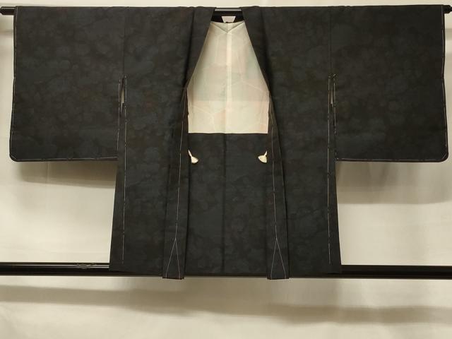 平和屋着物#本場大島紬 羽織 雲取り草花文 正絹 逸品 未使用 CABF1263in