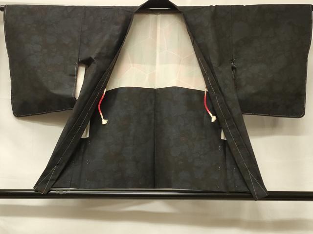 平和屋着物#本場大島紬 羽織 雲取り草花文 正絹 逸品 未使用 CABF1263in