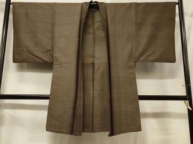 平和屋着物#男性 本場大島紬 長羽織 絣文様 正絹 逸品 CABF1273in
