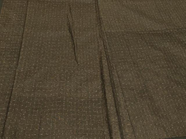 平和屋着物#男性 長羽織 格子柄 正絹 逸品 CABF1276in