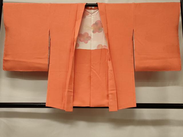 平和屋着物#羽織 色無地 雲重ね地紋 黄丹色 正絹 逸品 未使用 CABF1285in