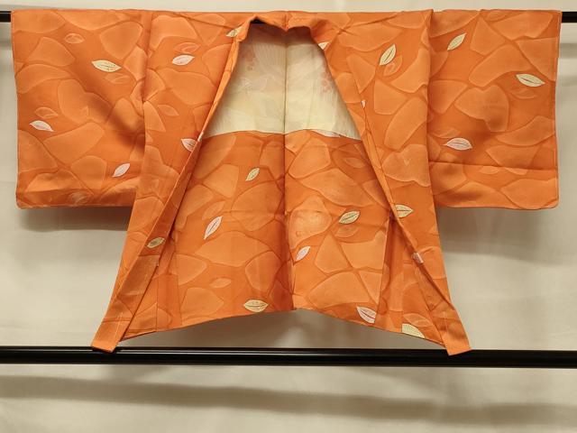 平和屋着物#羽織 地紋起こし 切嵌舞葉文 正絹 逸品 未使用 CABF1290in