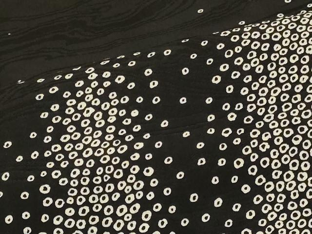 平和屋着物#羽織 霞文 黒地 正絹 逸品 CABF1324in