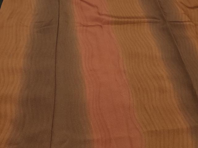 平和屋着物#道中着 変わり間道 暈し染め ロング丈 正絹 逸品 CABF1331in