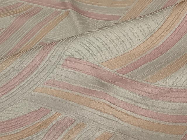 平和屋着物#道行コート 作家物 地紋起こし 立波文 ショール付き 正絹 逸品 CABF1352in