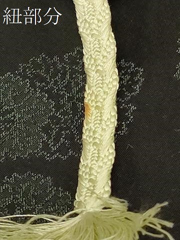 平和屋着物#羽織 正倉院花文 黒地 正絹 逸品 CABF1364in