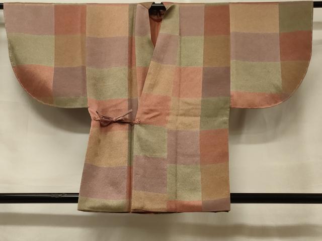 平和屋着物＃道中着　格子柄　正絹　逸品　未使用　CABF1374in 平和屋着物＃道中着 格子柄 正絹 逸品 未使用 CABF1374in