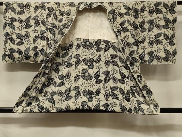 平和屋着物#羽織 型染 草花文 金銀糸 正絹 逸品 未使用 CABF1377in