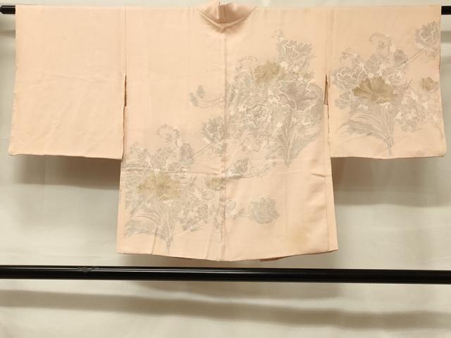 平和屋着物#羽織 寿光織 草花文 金銀糸 正絹 逸品 CABF1379in