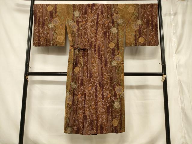 平和屋着物#道中着 辻が花 ロング丈 正絹 逸品 CABF1383in